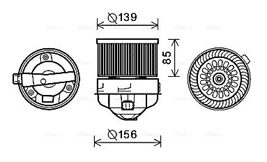 AVA QUALITY COOLING Вентилятор салона PE8370